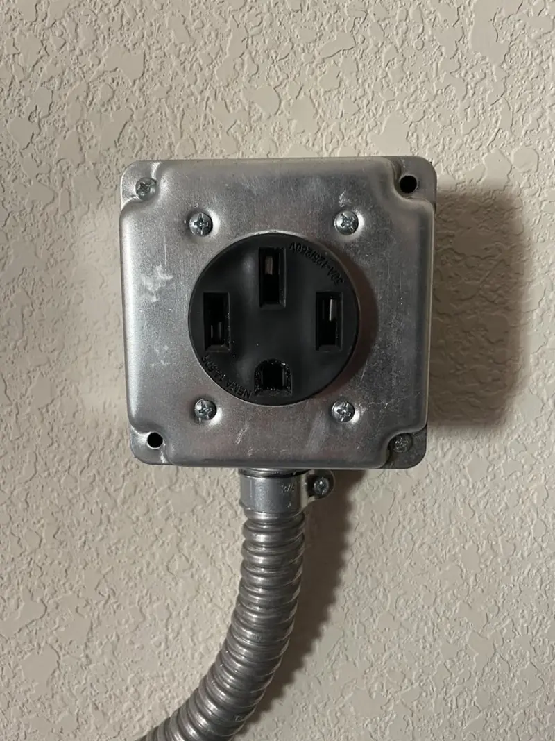 NEMA 14-50 outlet installed for Electrical Panel Upgrade in Desert Edge
