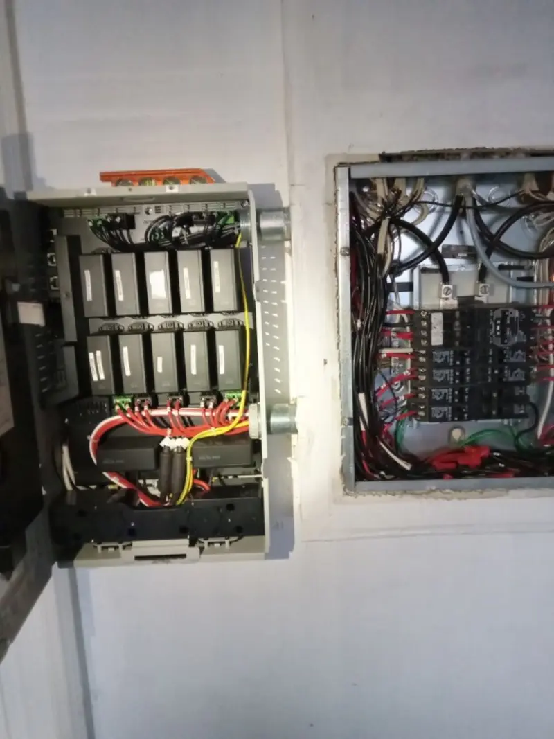 Electrical panel upgrade completed for Security Camera Wiring in Desert Edge